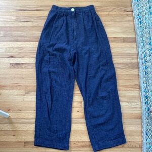 Ilana Kohn Trousers Navy Blue Small